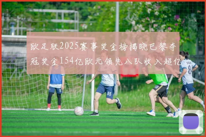 欧足联2025赛事奖金榜揭晓巴黎夺冠奖金154亿欧元领先八队收入超亿